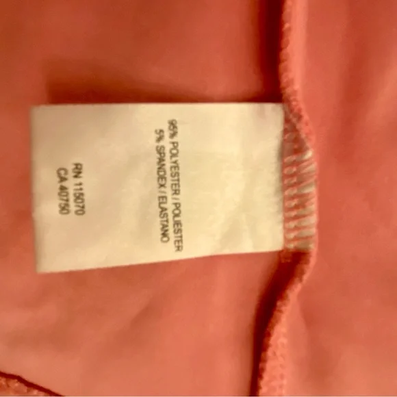 NWOT Nina Leonard Salmon Color Shift Dress w/ Bell 3/4 Sleeves Knee Length 1X - Picture 5 of 5